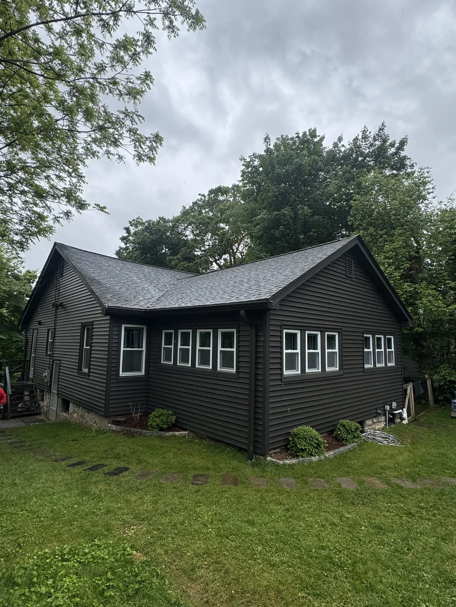 Siding installation with crisp white trim in Carmel, NY