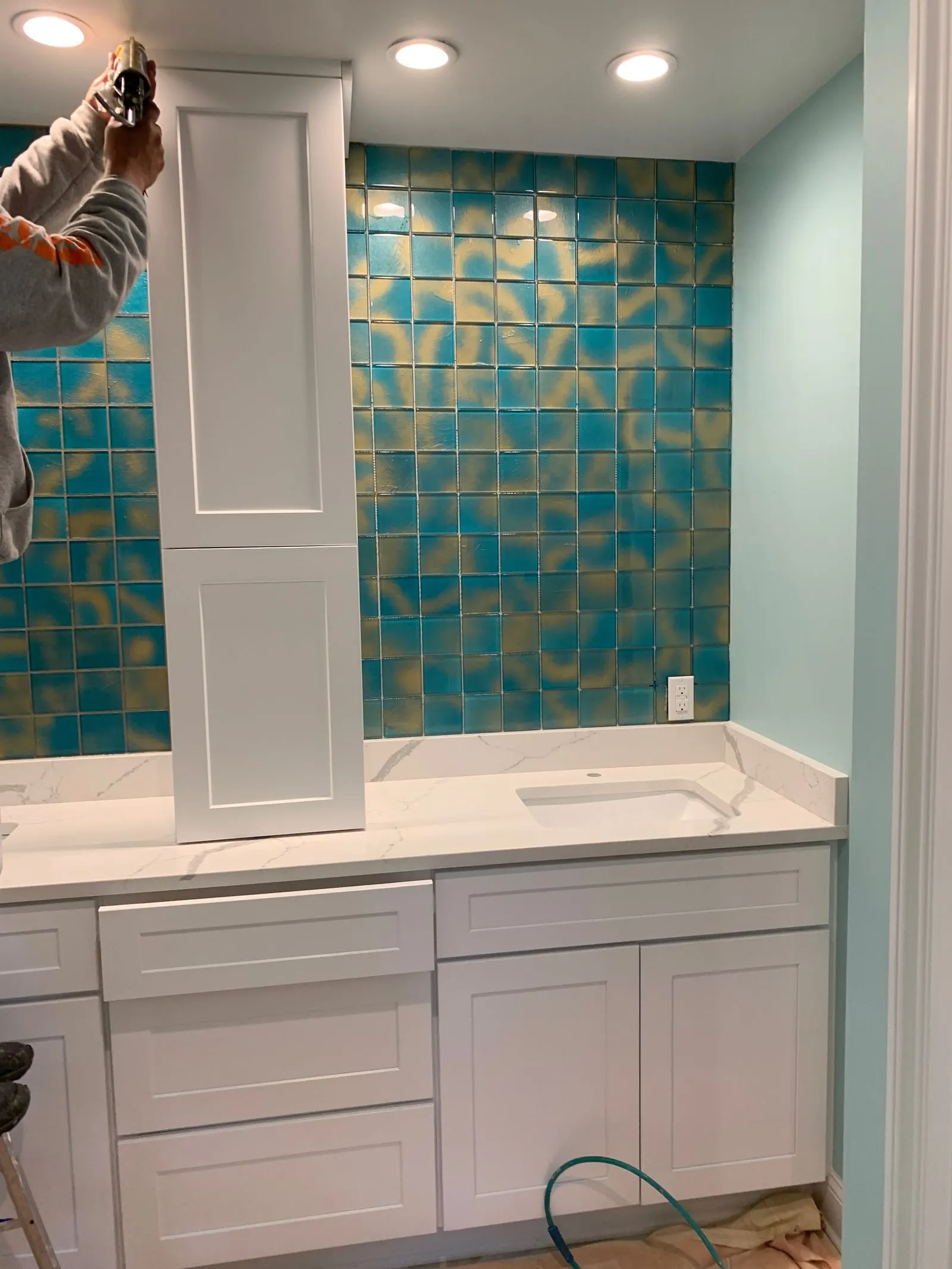 Bathroom remodel — installing new wall tile in Putnam County, NY