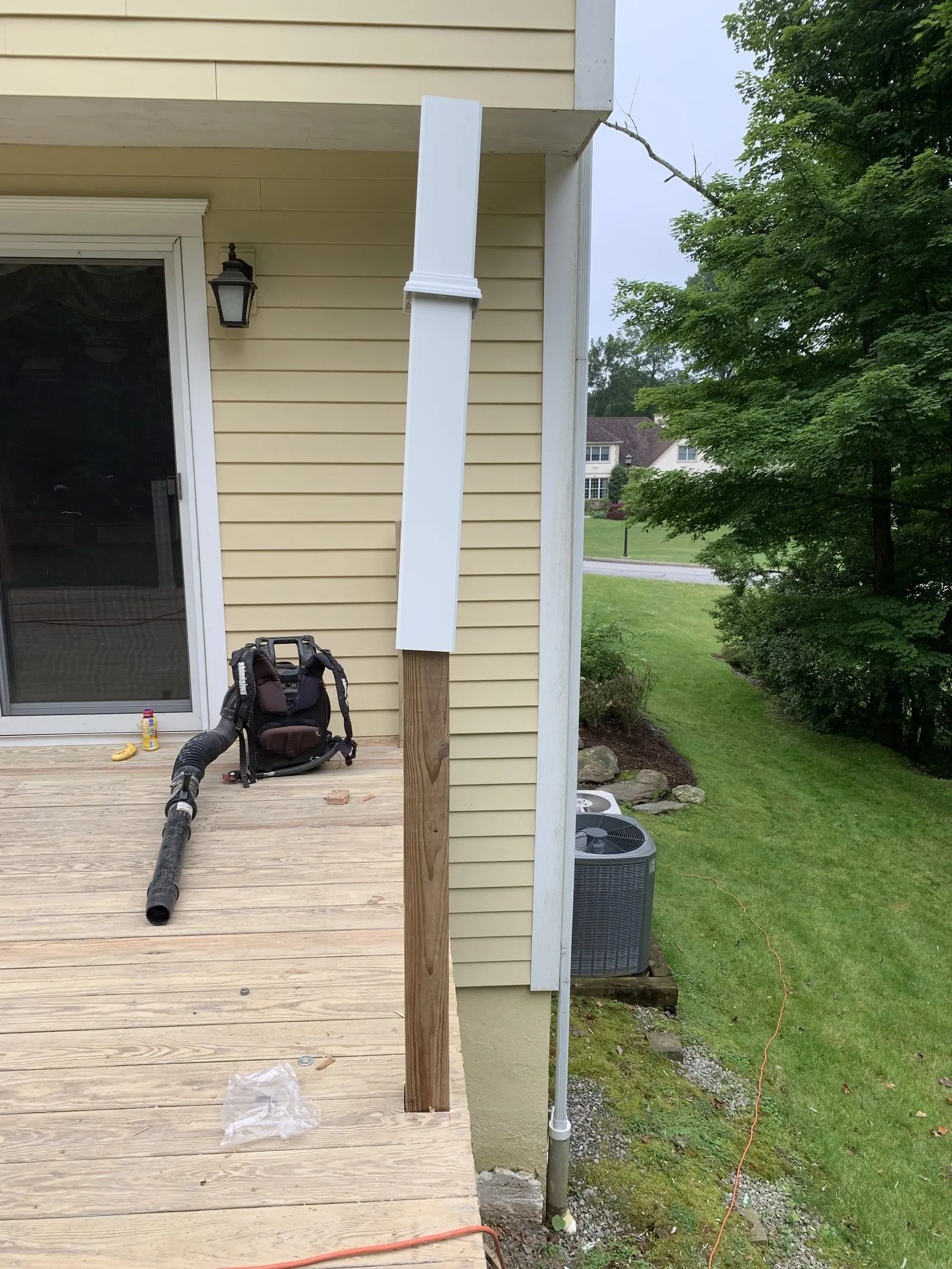 Completed composite deck in Katonah, NY