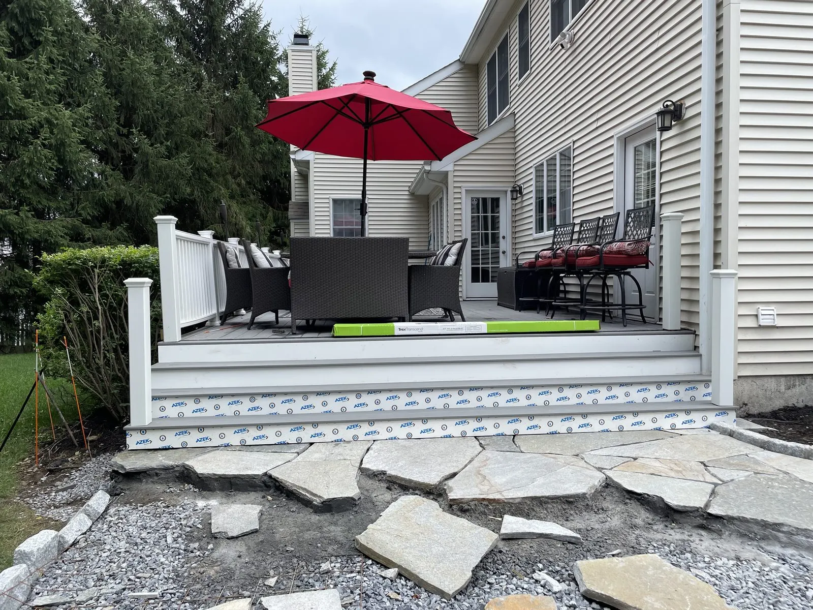 Backyard paver patio in Westchester County, NY