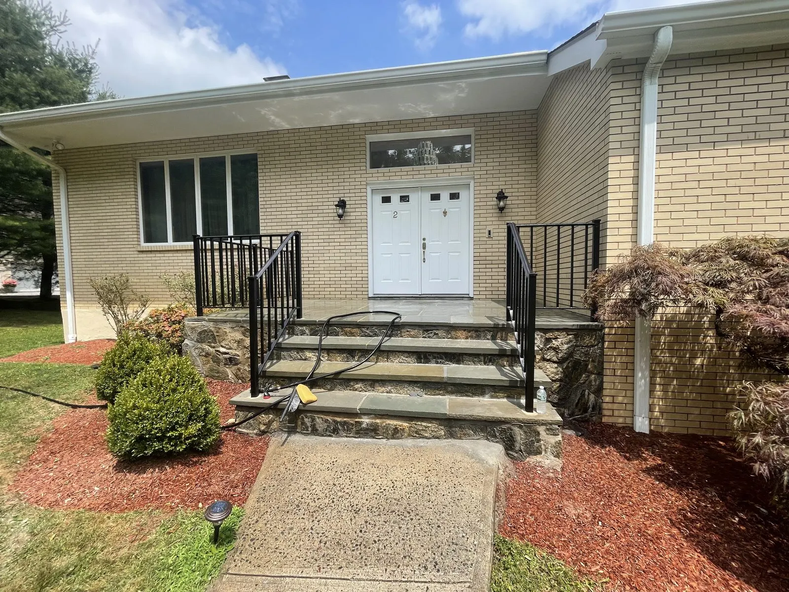 Ranch home exterior repaint in Somers, NY
