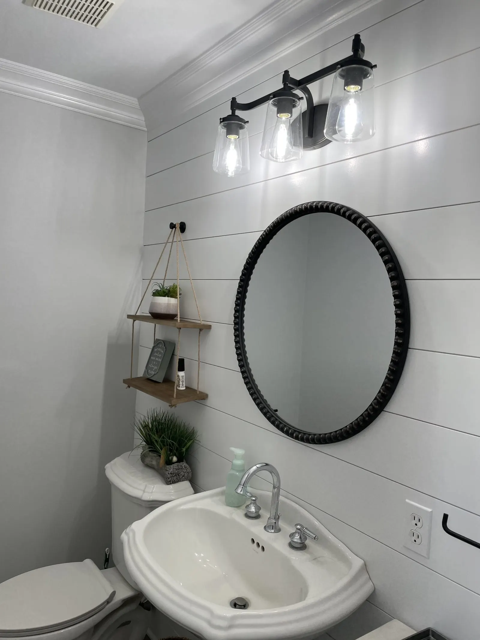 Modern vanity bathroom remodel in Somers, NY