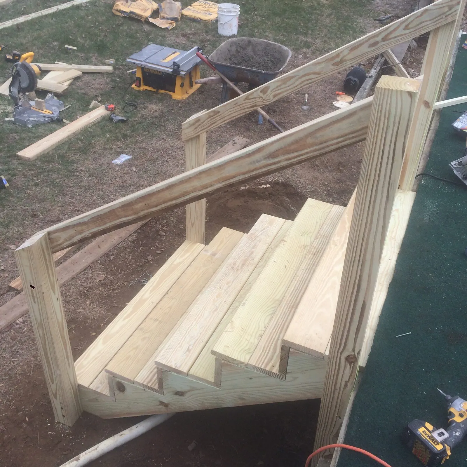 Custom carpentry — new staircase build in Putnam County, NY