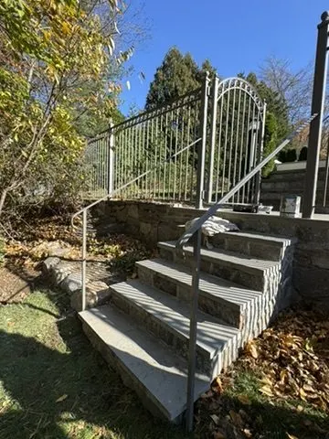 Wrought-iron railing installation in Mahopac, NY