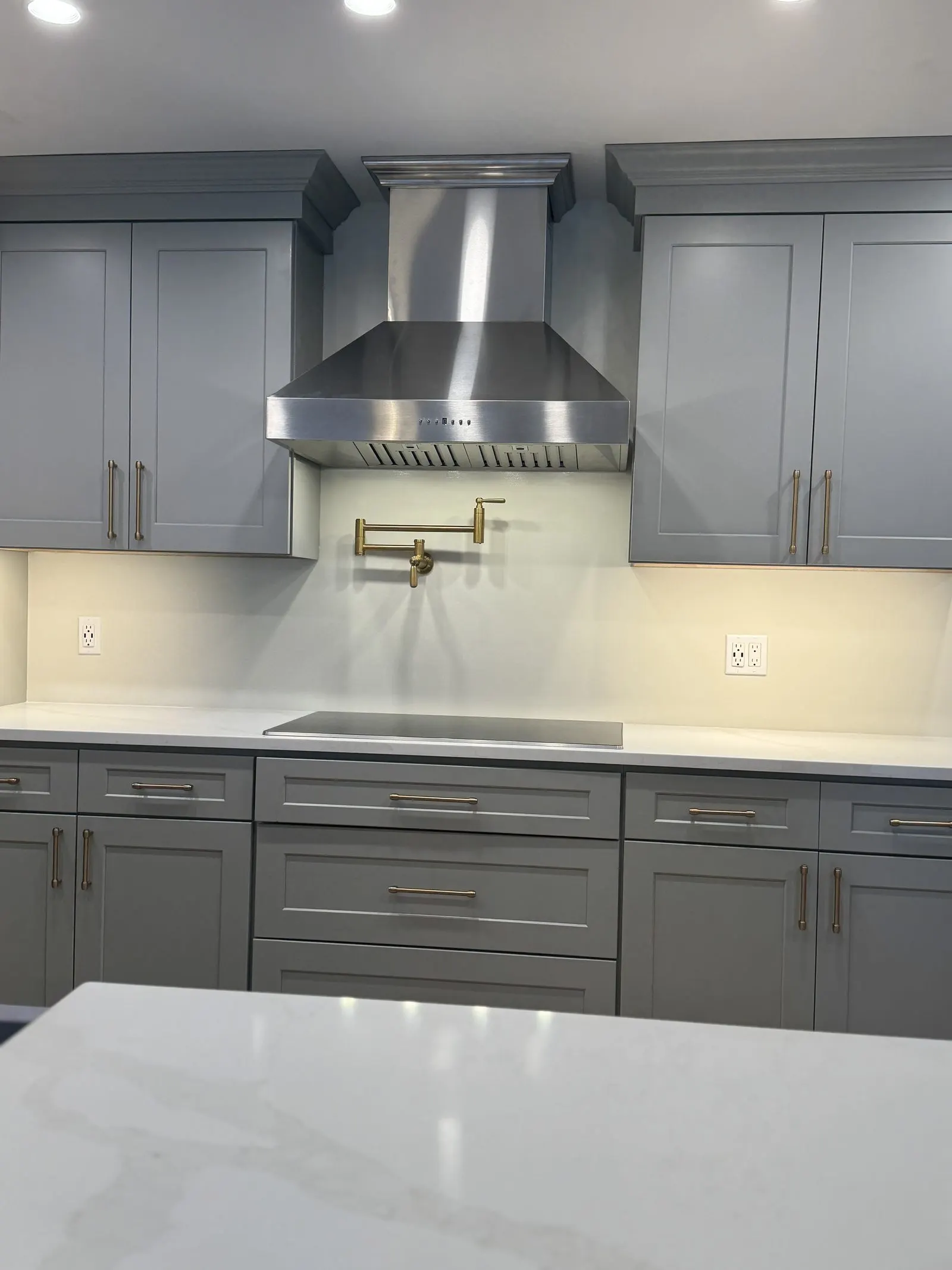 Kitchen remodel with a marble backsplash in Putnam County, NY