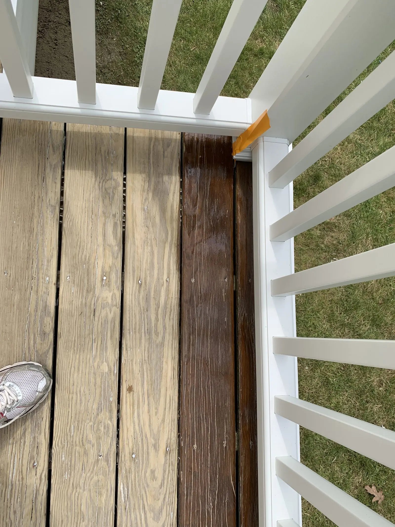 Custom deck stairs and railings in Katonah, NY