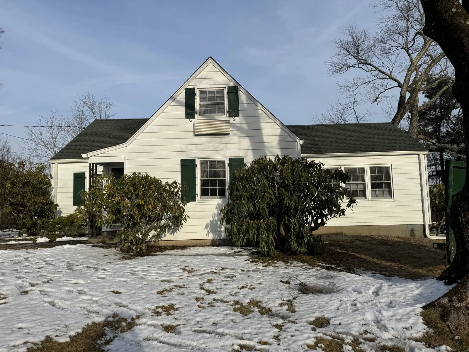 Cape home siding — before installation in Somers, NY