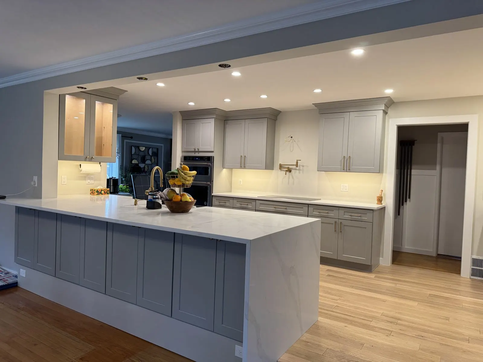 Kitchen remodel with a built-in double oven in Putnam County, NY